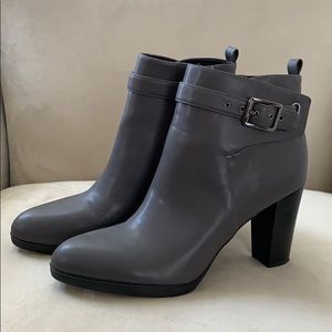 Franco Sarto Grey High Heel Ankle Boots